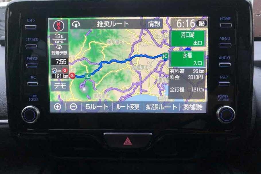 『ヤリスクロス』の実力_行きの移動距離は121km