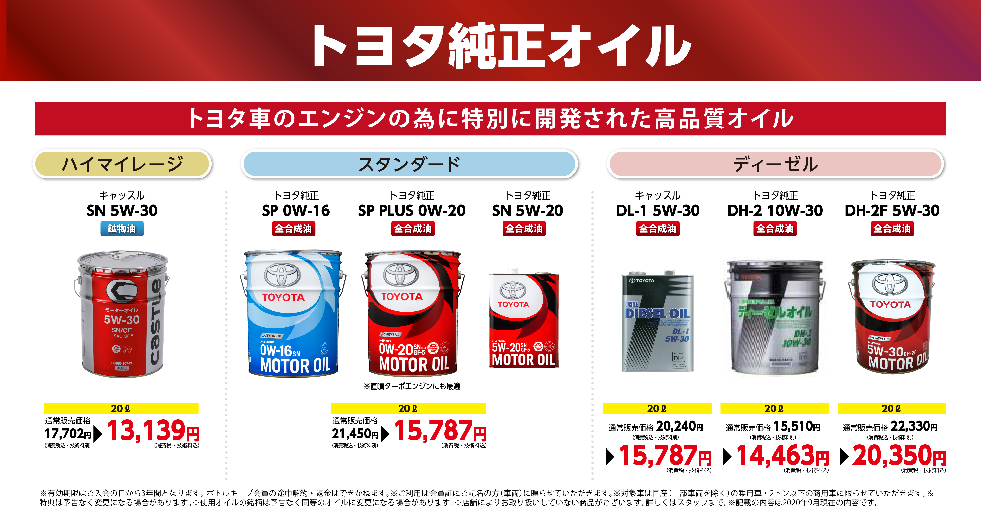 オイルボトルキープ  トヨタモビリティ東京株式会社