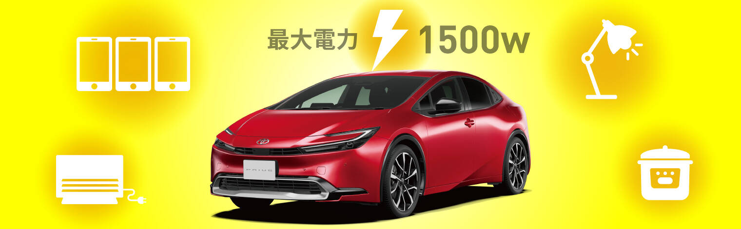 トヨタ給電機能を解説！災害時アウトドアで車が電源に！給電対応