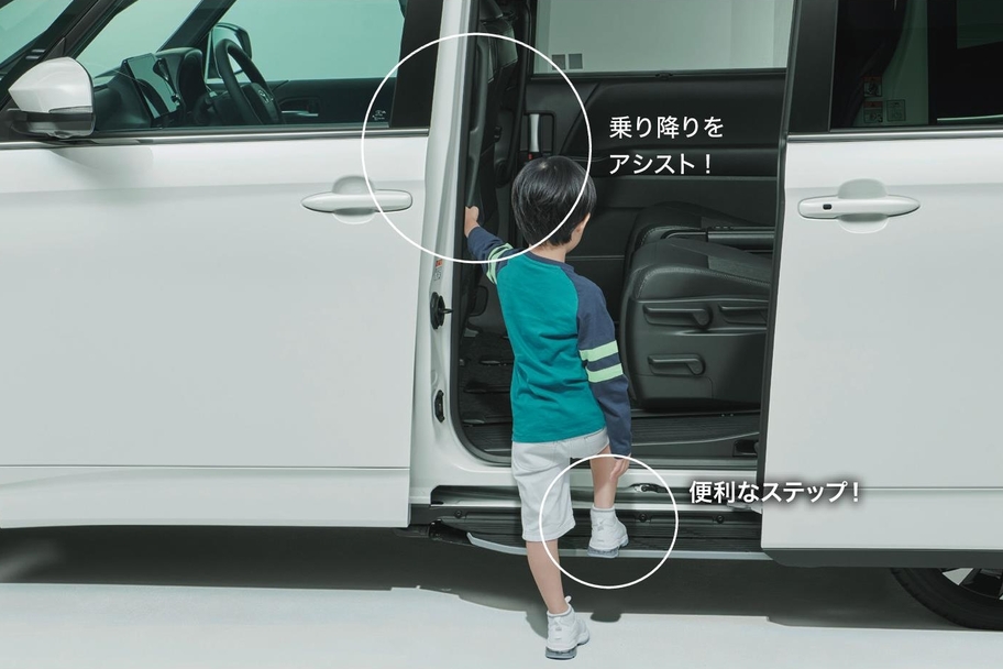 【モデル入り素材】ロングアシストグリップ(センターピラー左右)