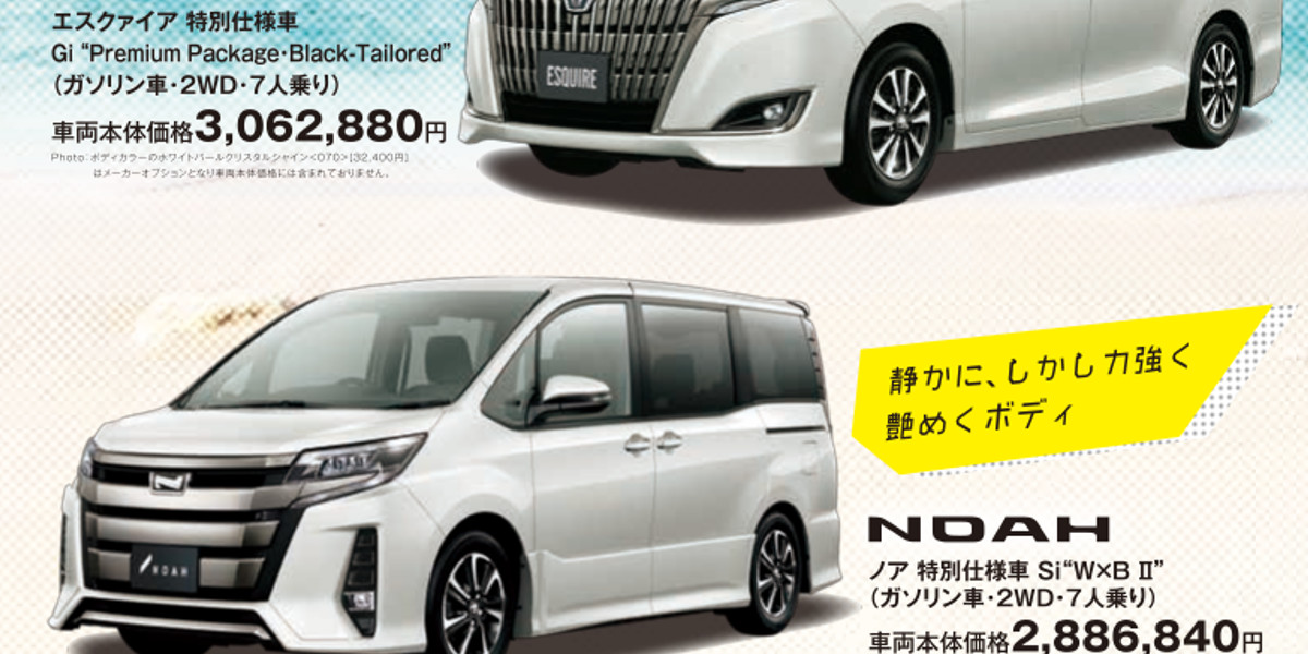 ノア特別仕様車 オススメパッケージ