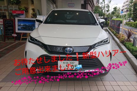 ハリアー試乗車