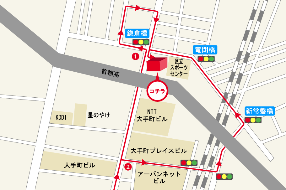 千代田店迂回路図