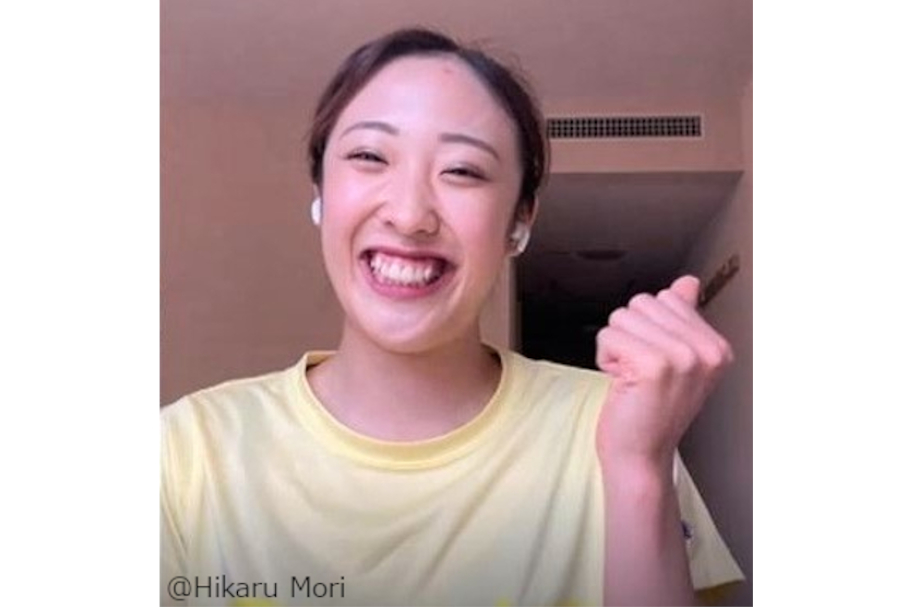 森ひかる選手ガッツポーズ